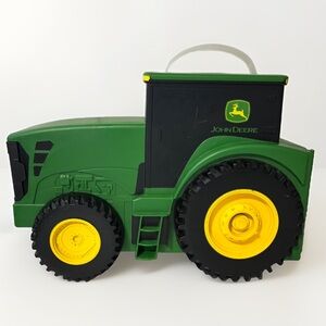 John Deere Green Tractor-Shaped Storage Toy Organizer Carrying Case